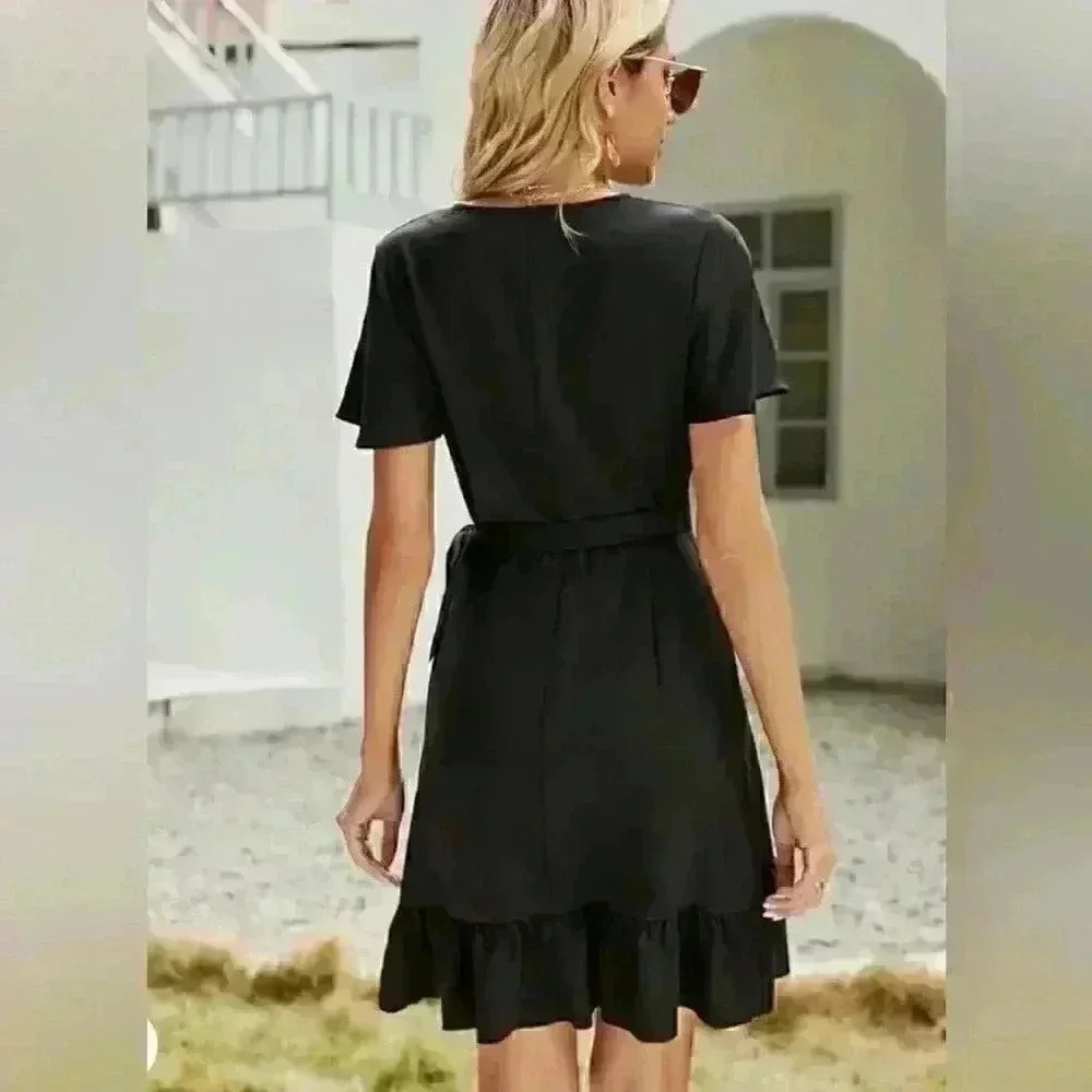 Naggoo Summer Wrap Mini Dress - Picture 4 of 5